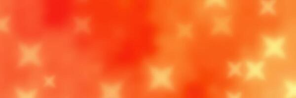 Bright orange and yellow abstract background with glowing star shapes for creative designs and projects photo