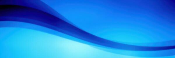 Flowing waves of blue colors create a serene atmosphere in an abstract background photo
