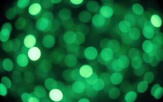 Vibrant green bokeh lights create a festive ambiance during a nighttime celebration photo