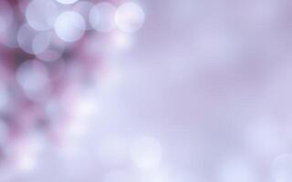 Soft purple bokeh lights create a dreamy atmosphere in a serene setting photo
