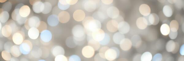 Soft, blurred background with sparkling light effects, creating a dreamy atmosphere in a festive setting photo