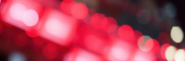 Vibrant bokeh lights create a colorful atmosphere during a festive evening in the city photo
