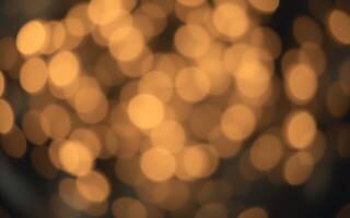 Bright golden bokeh lights create a warm atmosphere for a festive celebration in a cozy setting photo