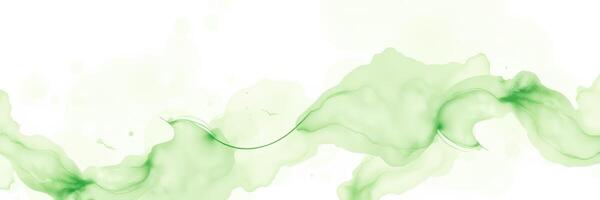 Soft green abstract design featuring flowing waves and gentle curves against a white background photo