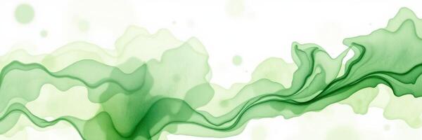 Fluid green abstract design with soft waves and organic shapes creating a calming atmosphere photo