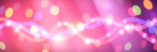 Colorful light patterns create a festive atmosphere at a vibrant celebration photo