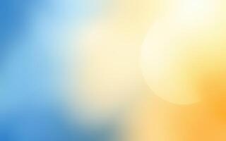 Soft blending of warm yellow and cool blue colors creates a calming abstract background for artistic expression photo