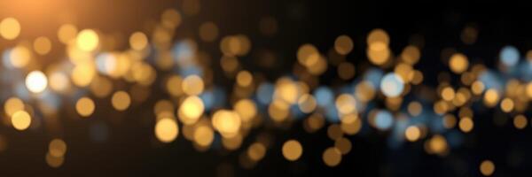 Colorful bokeh lights create a stunning abstract background for celebrations and artistic presentations photo