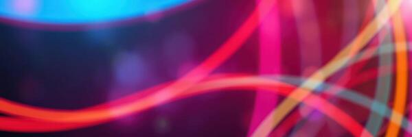 Vibrant lights create dynamic patterns in an abstract colorful display during a nighttime event photo