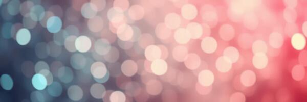 Colorful bokeh background with red, white, and blue lights creating a festive atmosphere for celebrations and events photo