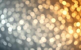 Colorful bokeh lights create an enchanting atmosphere in a blurred background during a festive celebration photo
