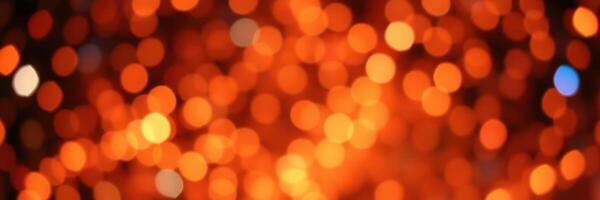 Bright orange bokeh lights create an enchanting atmosphere for a celebration or event photo