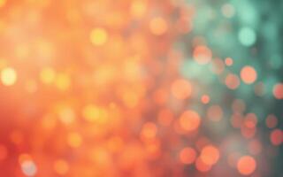 Colorful bokeh background with soft warm and cool tones creating an abstract atmosphere photo