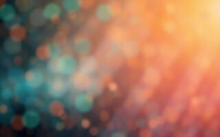 Colorful bokeh lights create a vibrant atmosphere in an abstract background at night photo