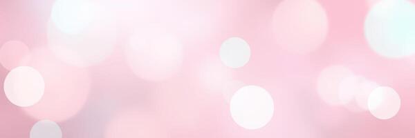 Soft pink bokeh lights create a dreamy atmosphere for events and celebrations in an elegant setting photo