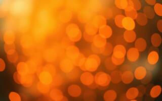 Warm golden bokeh lights creating a cozy atmosphere during an evening event in a festive setting photo