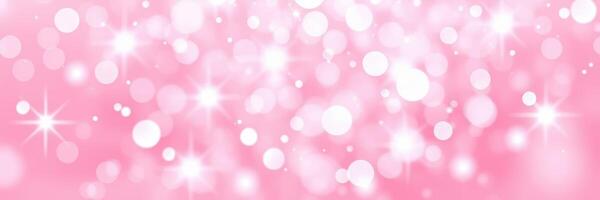 Beautiful pink sparkling background with soft bokeh effects suitable for celebrations and events photo