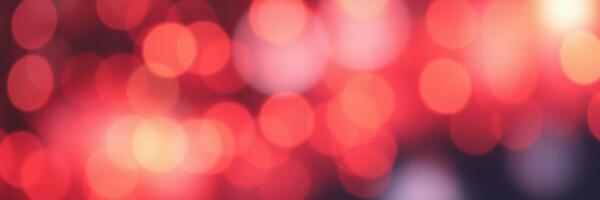 Vibrant red bokeh lights create a festive atmosphere suitable for celebrations in urban areas at night photo