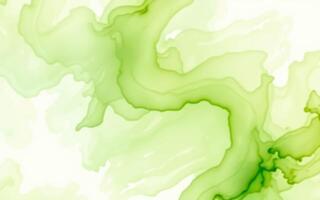 Abstract green fluid art showcasing swirling patterns and light textures in a soft, harmonious aesthetic photo