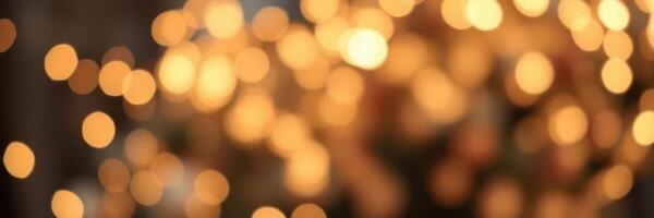 Warm golden lights create a cozy atmosphere for a festive celebration at dusk in a charming outdoor setting photo