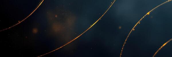 Swirling golden patterns against a dark backdrop create a mesmerizing visual effect in a modern artistic display photo