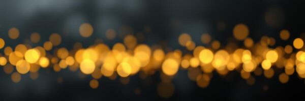 Sparkling golden lights create a magical atmosphere during a nighttime celebration photo