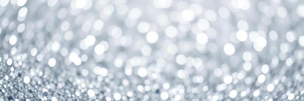Sparkling silver bokeh creates a mesmerizing abstract background for art and design projects photo