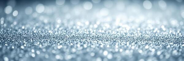 Shimmering blue and silver texture reflecting light in a soft, abstract display photo