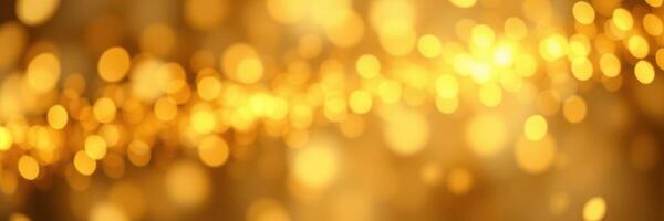 Golden bokeh effect creates a warm and festive atmosphere during a celebration or special event at night photo