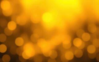 Vibrant golden bokeh lights create a warm atmosphere during a festive evening celebration photo