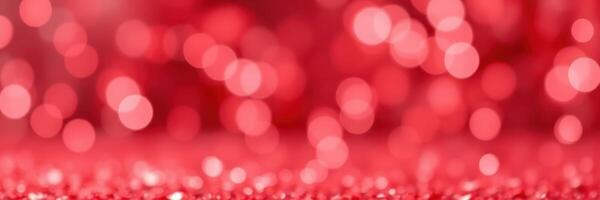 Shimmering red bokeh background creating a festive and vibrant atmosphere for celebrations or events photo