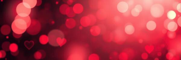 Colorful red bokeh lights create a vibrant atmosphere for celebrations during the evening photo