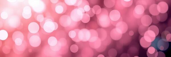 Soft pink bokeh lights create a dreamy atmosphere in a festive setting during a celebration photo