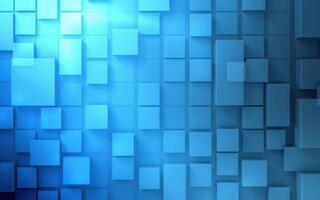 Textured blue background with geometric squares creating a modern abstract design photo
