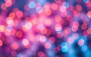 Colorful bokeh lights create a dreamy atmosphere during a festive evening event photo