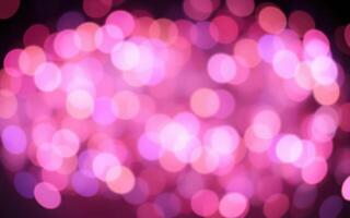 Bright pink bokeh lights create a dreamy atmosphere for celebrations or creative projects photo