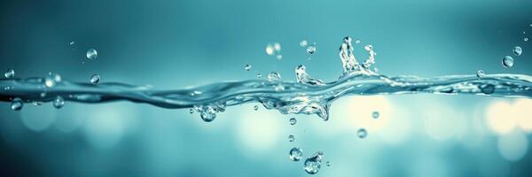 Water splashes and ripples create dynamic patterns in a serene aquatic environment during daylight photo