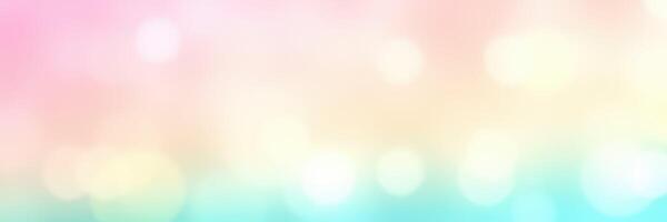 Colorful pastel background with soft bokeh lights creating a dreamy atmosphere suitable for design projects photo