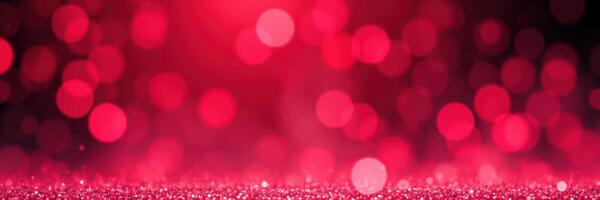 Beautiful red bokeh background with sparkling lights creating a festive atmosphere for celebrations photo