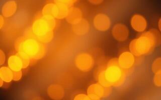 Warm glowing lights create a magical background during a festive celebration in the evening photo