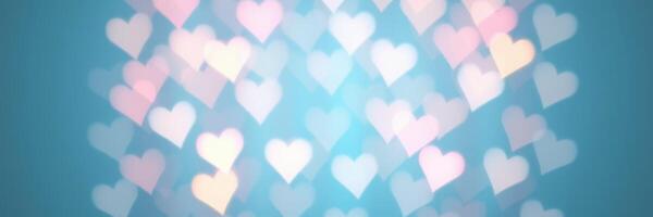Colorful heart shapes create a romantic atmosphere, perfect for expressing love and affection in various settings photo