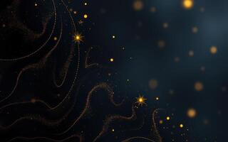 Colorful abstract design with glowing particles creating a starry night effect for digital backgrounds photo