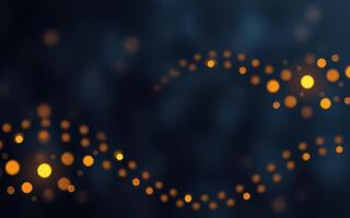 Swirling golden lights create a mesmerizing pattern in a dark background during a festive celebration photo