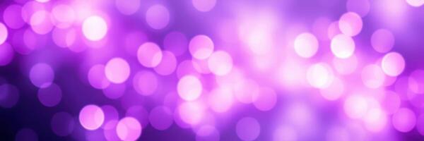 Purple bokeh lights create a vibrant atmosphere at an evening celebration photo
