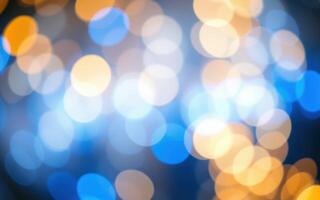 Colorful bokeh lights create a vibrant atmosphere during a festive evening event photo
