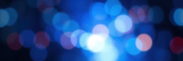 Colorful bokeh lights create a mesmerizing atmosphere in a nighttime urban environment photo