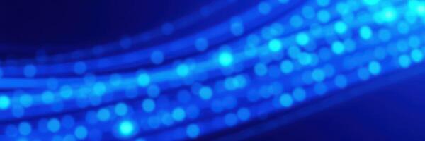 Vibrant blue abstract background with glowing dots and flowing patterns creating a calming atmosphere photo