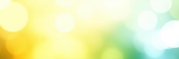 Colorful abstract background with soft bokeh effect in bright yellow and blue tones during daylight hours photo