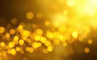 Golden bokeh background creating a warm and festive atmosphere for celebrations and events photo