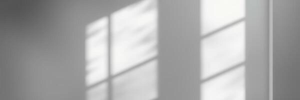 Sunlight streaming through a window illuminating a serene indoor space with subtle shadows and soft tones photo
